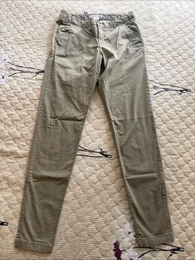 Women's Skinny Pants in Olive Green